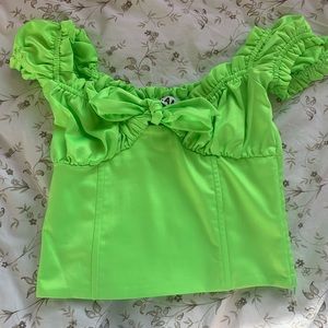 I.AM.GIA Naomi Top in neon green